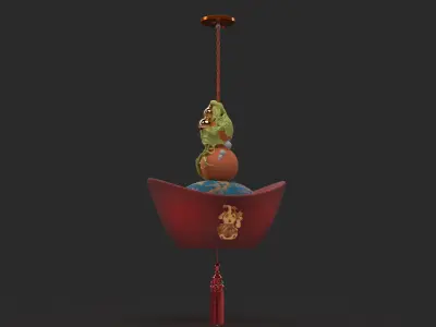 Chinese red lantern  3D model order
