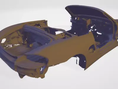 Porsche Boxster 986 bare shell 3d scan 3D model