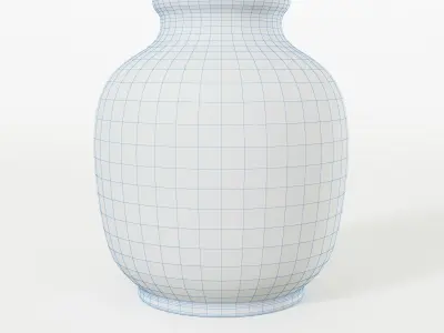 Graceful Ceramic Vase 3D model