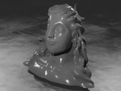 siva adiyogi  sculpture 3D print model