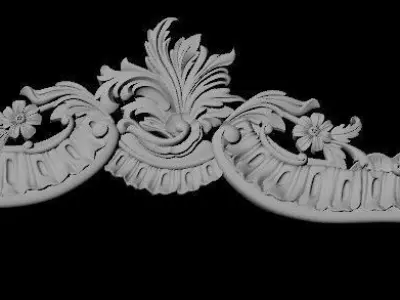 headboard bed 3D model