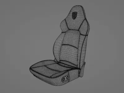 Porsche Seats 993 Turbo 3D print model