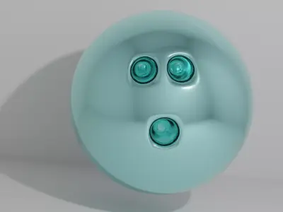 Turkish Bowling Ball 3D model