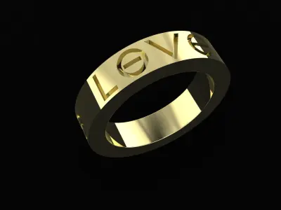 Cartier LOVE Ring Free 3D print model