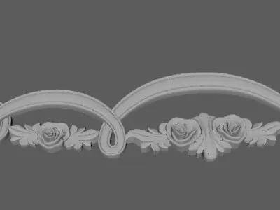 mirror ornamental frame 3D model