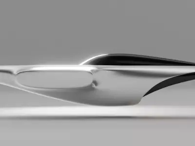 Space Racer Spaceship Low-poly 3D model