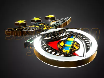 Sport Lisboa E Benfica logo -  Cinematic - 3D print 3D model
