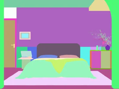 French residential indoor 3 d model 3D model