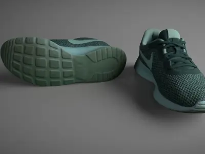Pair of Sneakers Low-poly 3D model purchase