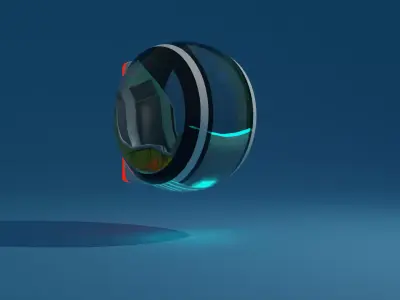 Future car Low-poly 3D model