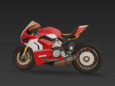 Ducati Panigale - Renaissance Fury at Mugello 3D model
