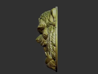 tiger head 3D print model