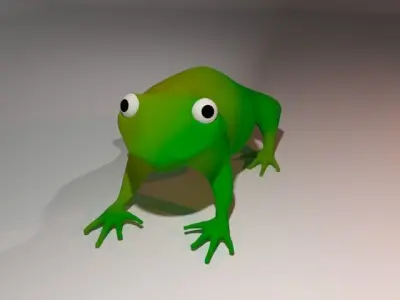 The Frog Low-poly 3D model