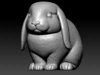 Floppy-eared rabbit urban vibes 3D print model