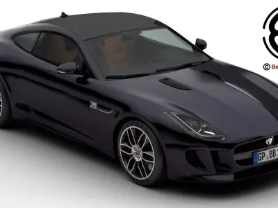 Jaguar F Type R Coupe 2015 3D model