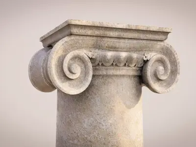Classic Column Ionic Style 3D model