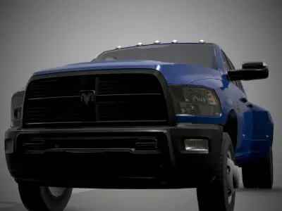 Ram 3500 Low-poly 3D model