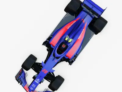Toro Rosso STR13 Low-poly 3D model