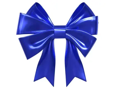 Christmas Bow Ribbon 68 Low-poly 3D model