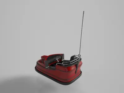 Bumper Car Low-poly 3D model