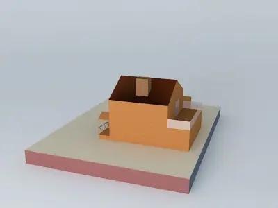A Sketchy House. 4TH Physics. 1MB Free 3D model