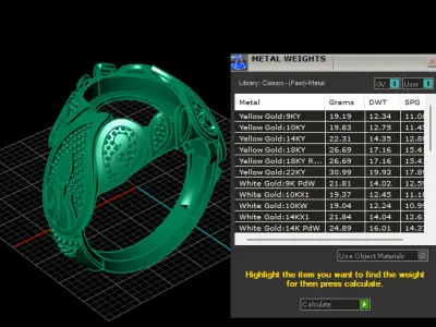 LUXURY BLUE SAPPHIRE RING 3D PRINTABLE MODEL 3D print model