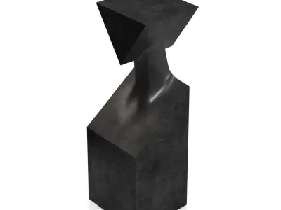 The Muses Thalia Bronze Sculpture PBR 3D model