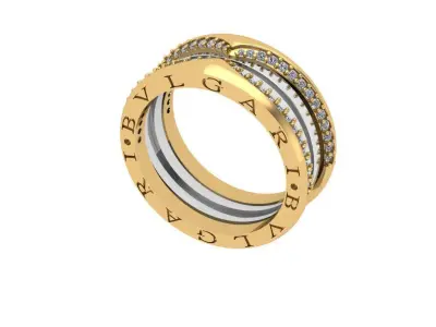 Bvlgari Ring 3D print model get