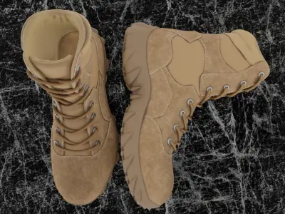 TURKISH COMMANDER BOOTS 3D - ANAFARTALAR Low-poly 3D model