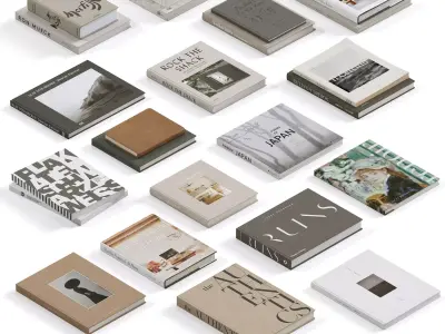 Coffee Table Books 5 3D model