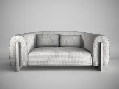 Minuit Sofa by Stephane Parmentier 3D model