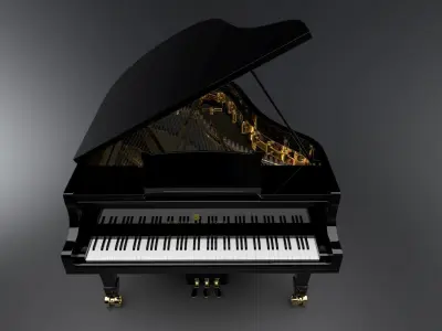 Piano 3D Model grand 3D model