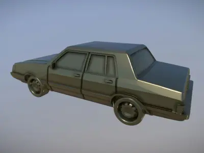3D Printable Plymouth Reliant K Car Miniature 3D print model