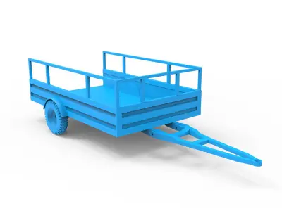Trailer machine 3D print model