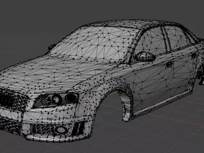 3D Printable RC Shell- German RS Sports Saloon  3D print model