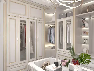 Classic style Dressing Room 3D model