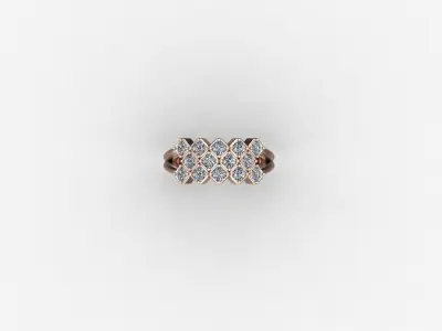 Solitaire Ring Version 1 SR14 3D model