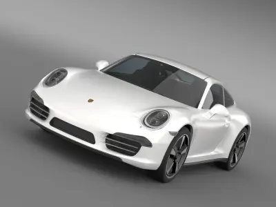 Porsche 911 50 Year Edition 2013 3D model