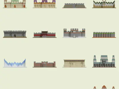 Collection of  Minecraft Walls 