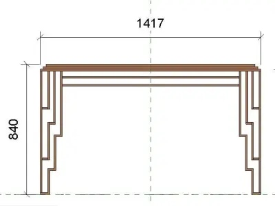 Console table -Revit 2020- Free 3D model