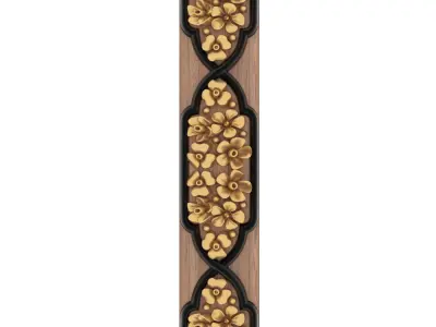 ornament decorative001 Low-poly 3D model