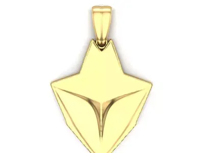 Arrow head STL 3D Model for Jewelry - One Inch Pendant 3D print model