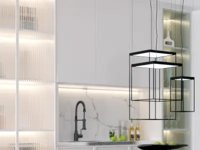 table chair Modern s and 3D model