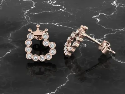 Jewelry Earring 3D print model