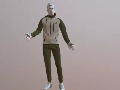 Mens sports suit 3D model