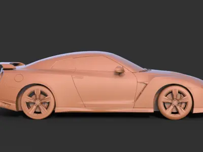 Nissan GT-R 2008 3D print model