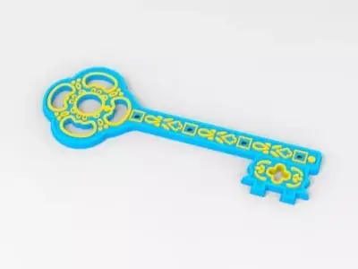 Luxury Decorative Key  3D print model