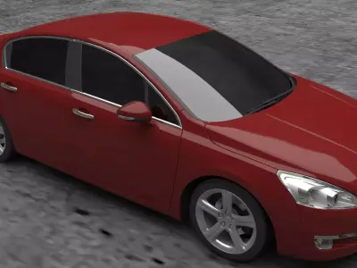 peugeot car 3D model