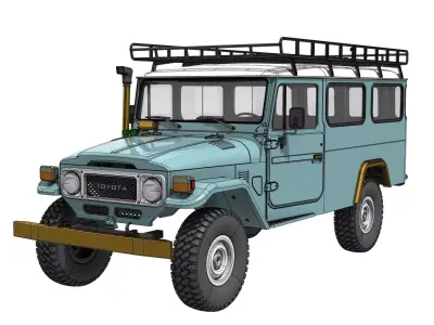 TOYOTA LAND CRUISER FJ45 TROOPY 3D PRINT RC BODY STL FILE  3D print model