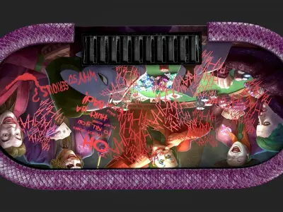 Poker Table Low-poly 3D model